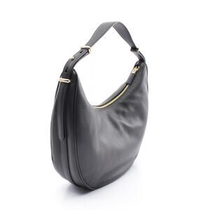 Prada Grain Shoulder Bag Leather Black